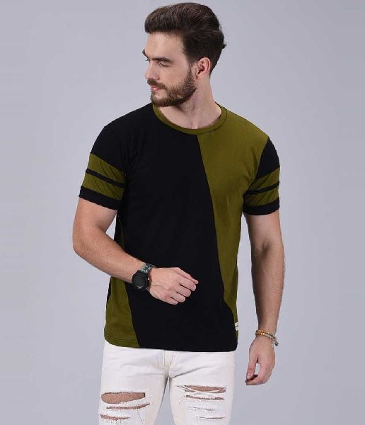 HALF SLEEVES DESIGNER T-SHIRT 5.1, Size : M, XL, XXL