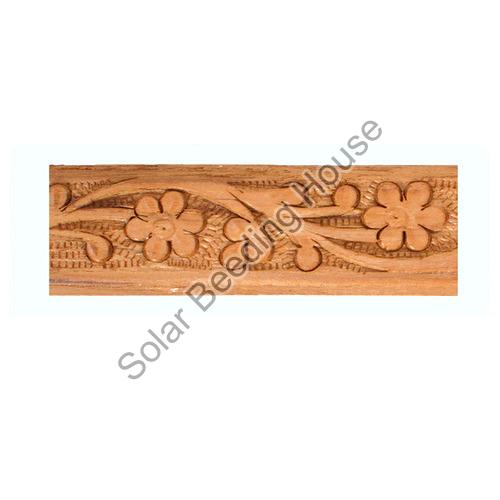 Polished Flower Designer Wooden Beading, for Furniture, Color : Brown