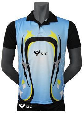 KIC Polo Neck Mens Cricket Uniform, Pattern : Printed