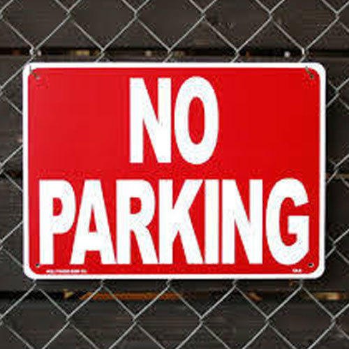 Printed No Parking Tin Board, Features : Rustproof