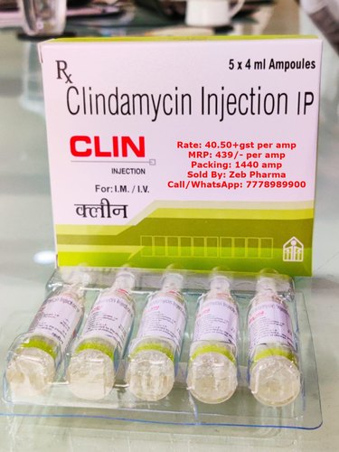 Clindamycin Injection Ip, Packaging Size : corrugated Box