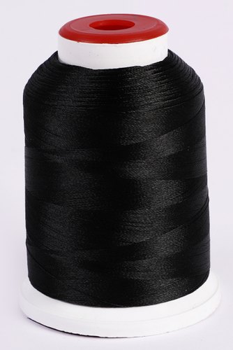 Dyed Black Cationic Embroidery Thread, Packaging Type : Reel