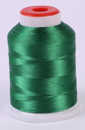 Dyed German Green Cationic Embroidery Thread, Packaging Type : Reel