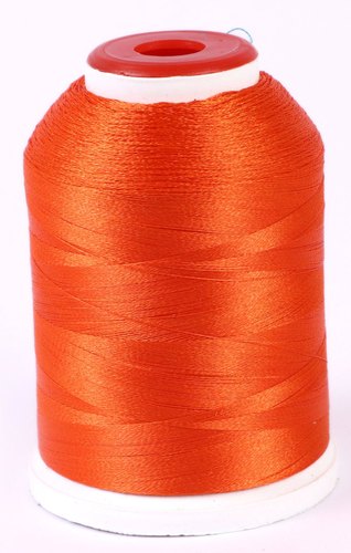 Polyester Orange Embroidered Dyed Thread