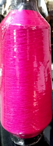 Pink Glossy Polyester Embroidery Thread, Packaging Type : Reel