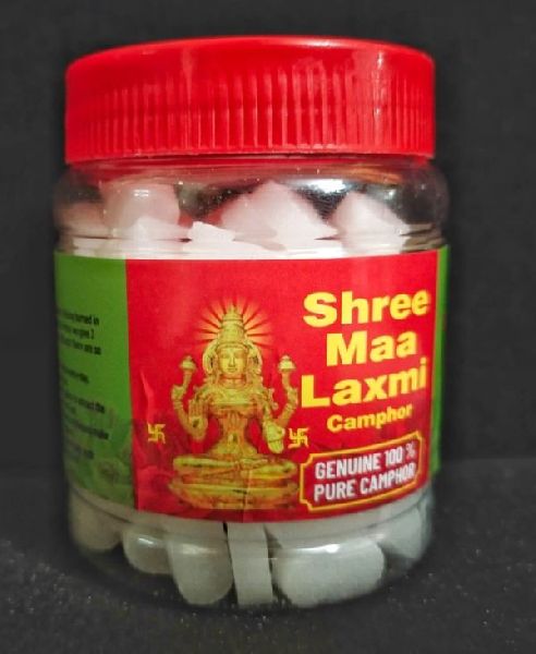 Oval Camphor Tablets-100 Gm Jar, for Worship