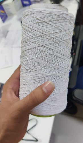 Polyester Rubber Plain White Elastic Thread, For Garments, Packaging Type:  Reel at Rs 265/kg in Surat