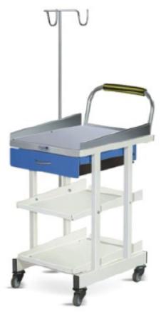 Polished ECG Machine Trolley, Shape : Rectangular