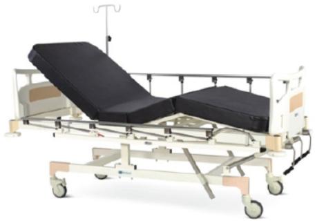 Rectangular Manually Operated Three Function ICU Bed, for Hospital, Feature : Corrosion Proof, Easy To Place