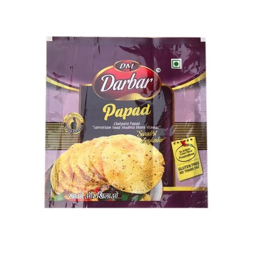 Printed Plastic Papad Packaging Pouch, Packaging Type : Packet