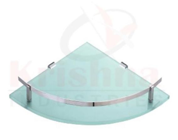 Stainless Steel Coated Glass Corner Shelves, for Home Use, Hotels Use, Office Use, Feature : Dust Proof