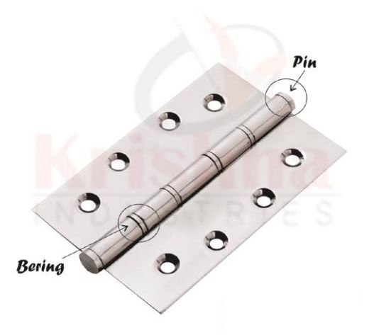 Polished Stainless Steel Pin Door Hinges for Cabinet, Window