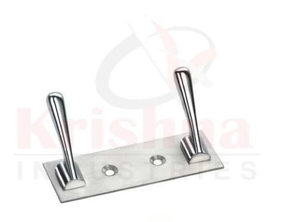 Plain Polished Stainless Steel Robe Hook Cloth Hanger, Color : Grey