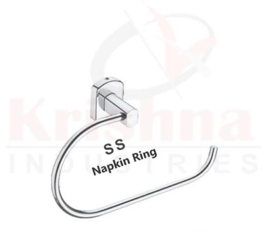 Round Stainless Steel Napkin Ring, Color : Grey