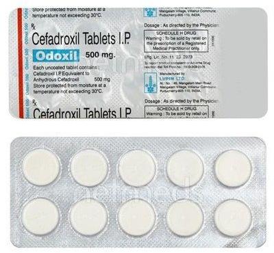 Odoxil Cefadroxil Tablets, for Hospital, Packaging Type : Strip