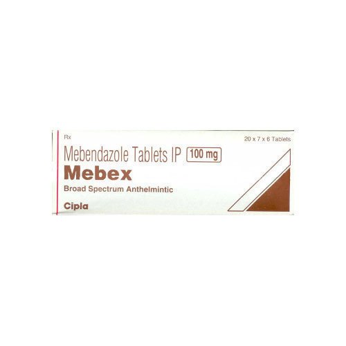 Mebex Mebendazole Tablet, Packaging Type : Box