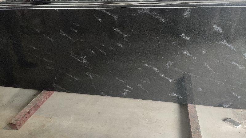 Rectangular Polished Fish Black Granite Slabs, for Flooring, Size : 60x180cm, 120x240cm