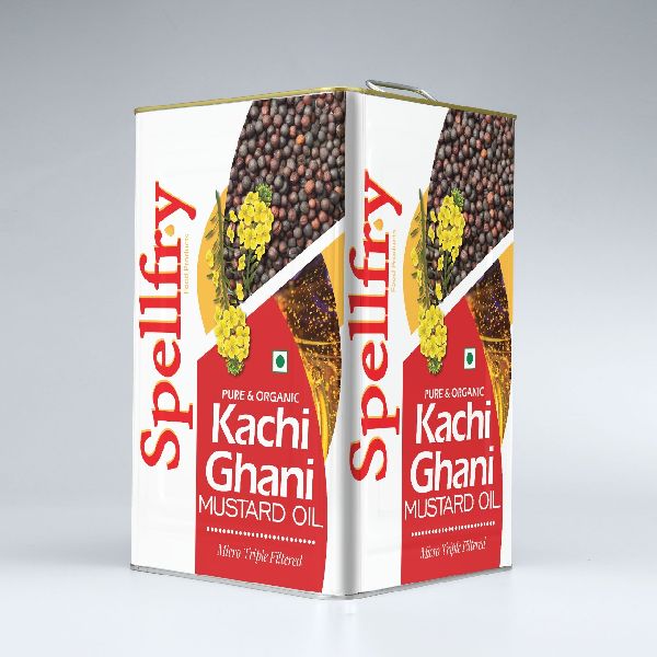 15 Kg Kachi Ghani Mustard Oil, for Cooking, Certification : FSSAI Certified
