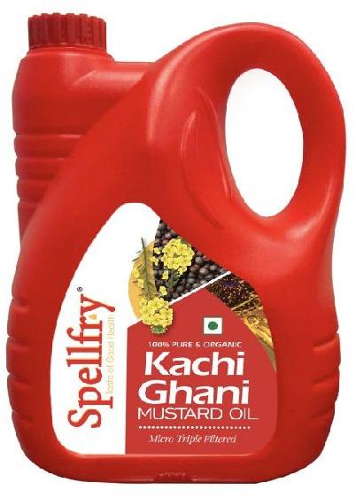 2 Liter Kachi Ghani Mustard Oil, for Cooking, Certification : FSSAI Certified