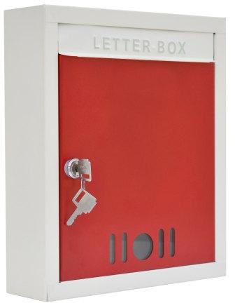 Plantex Metal MS Letter Box, Color : Red