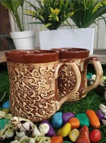 Antique Ceramic Milk Mug, Size : 11x8 Cms
