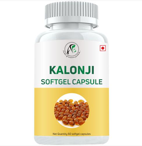 Rh Kalonji Softgel Capsules, For Diabetes, Cholesterol, Immunity, Composition : Herbal