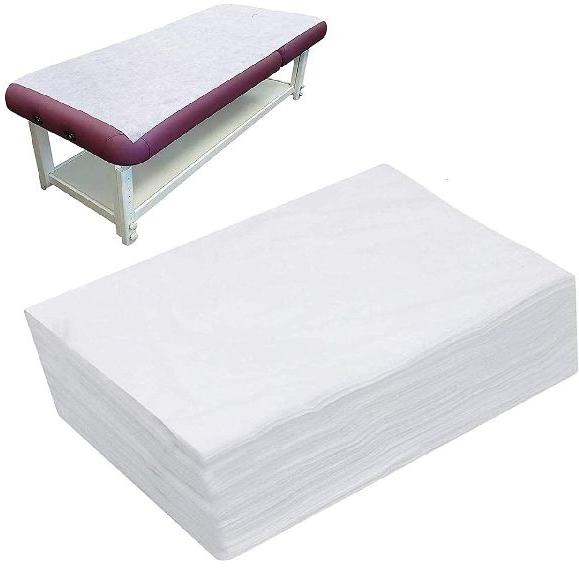 GFL MELTBLOWN Plain DISPOSOBLE BED SHEET, Color : White