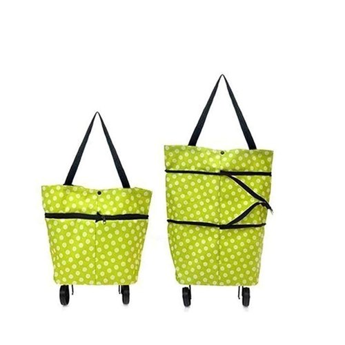 Printed Polyester Trolley Bags, Style : Folding