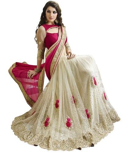 Net Saree, Occasion : Party wear