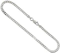 Polished 925 Sterling Silver Chain, Gender : Female, Male