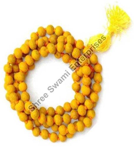 Wooden Haldi Mala, Packaging Type : Box