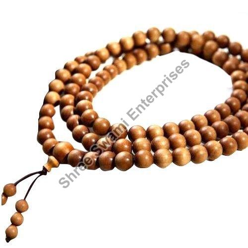 Yellow Sandalwood Mala, Packaging Type : Box