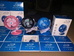 Luminous Plastic Portable Rechargeable Fan