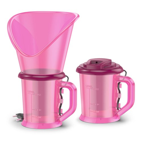 Plastic Vaporizer Facial Steamer, Color : Pink