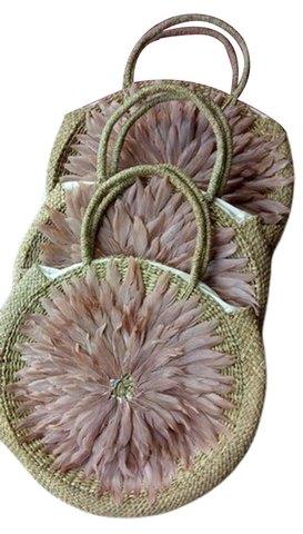  Ladies Round Jute Bag, Size : 11 X 8 Inch