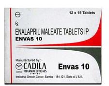 Envas Enalapril Maleate Tablets, for Hospital, Packaging Type : Box