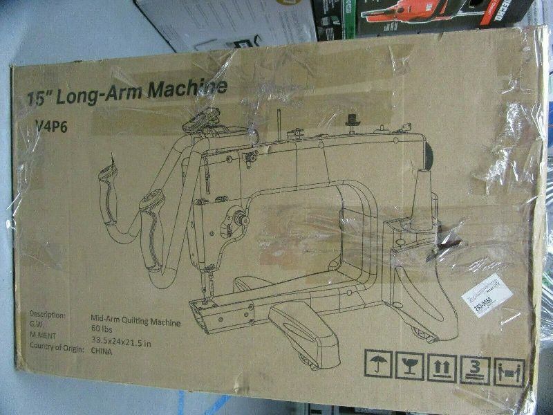 Grace Q\'Nique15R 15&AMP;AMP;AMP;AMP;quot; Long-Arm Mid-Arm Quilting Machine V4P6 BRAND NEW