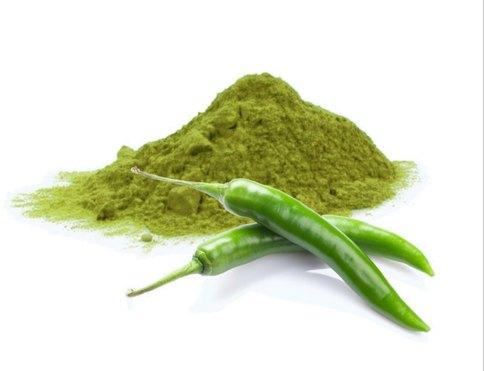 Blended green chilli powder, Packaging Type : Plastic Packet