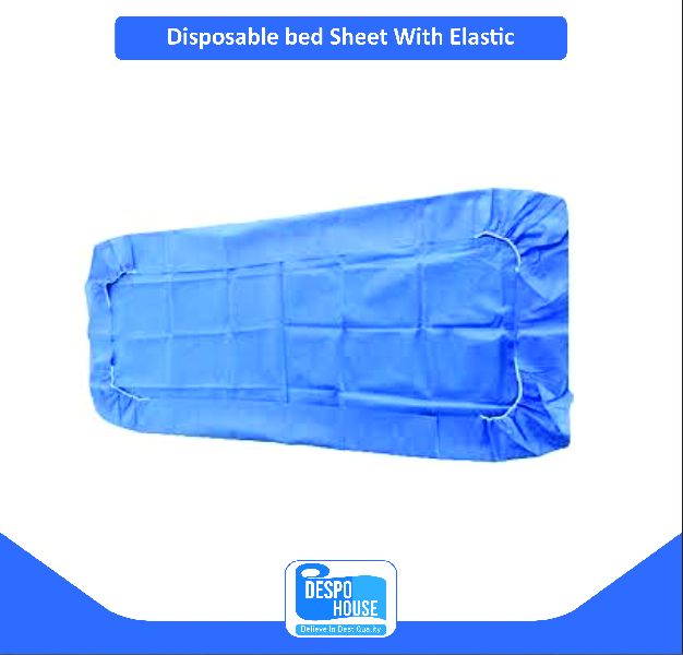 Disposable Bed Sheet with Elastic, for Hospital, Size : 160x200 Cms