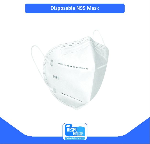 Disposable N95 Face Mask, for Clinics, Hospitals, Size : Standard