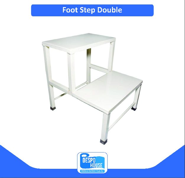 Square Powder Coated Iron Double Foot Step, Feature : Durable, Fine Finished
