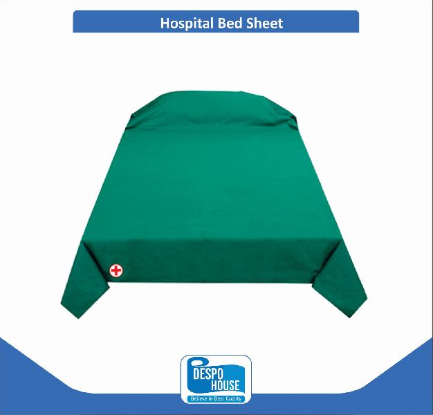 Green Hospital Bed Sheet, Technics : Stitching