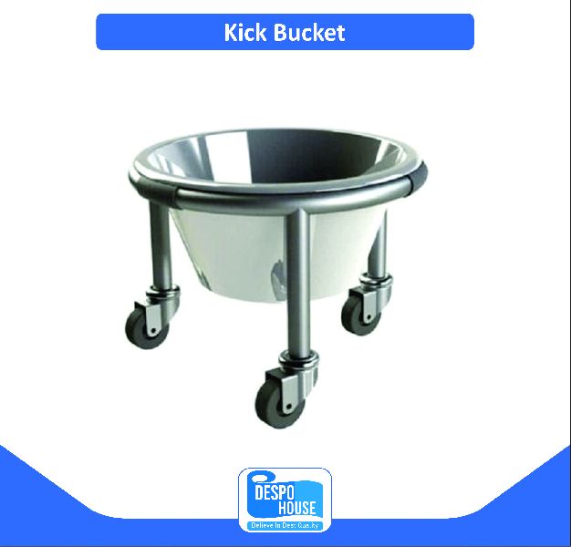 Polished Metal Kick Bucket, Feature : Corrosion Proof, Fine Finishing