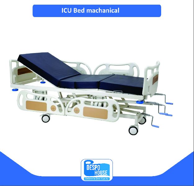 Rectangular Polished Mechanical ICU Bed, for Hospital, Feature : Durable, Easy To Place