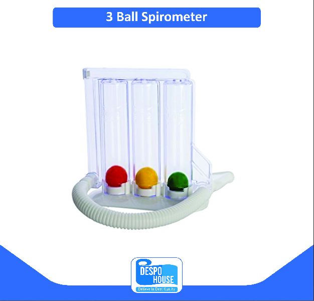 Manual Three Ball Spirometer, for Diagnose Asthma Use, Operating Temperature : 10-50D/C
