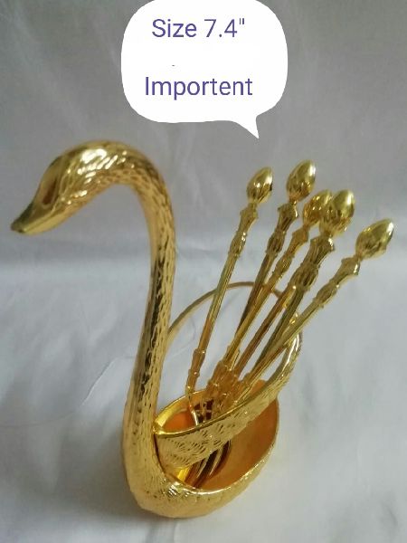 Metal Swan Shaped Spoon Holder, for Kitchen Use, Feature : High Quality, Rust Free