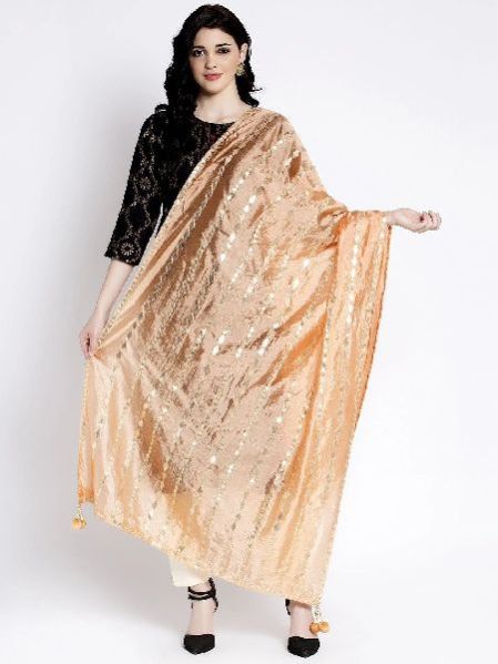 Orange Gotta Patti Silk Dupatta