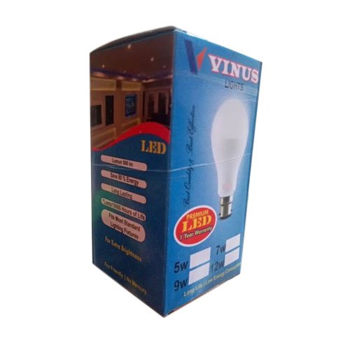 Rectangle Cardboard LED Bulb Packaging Box
