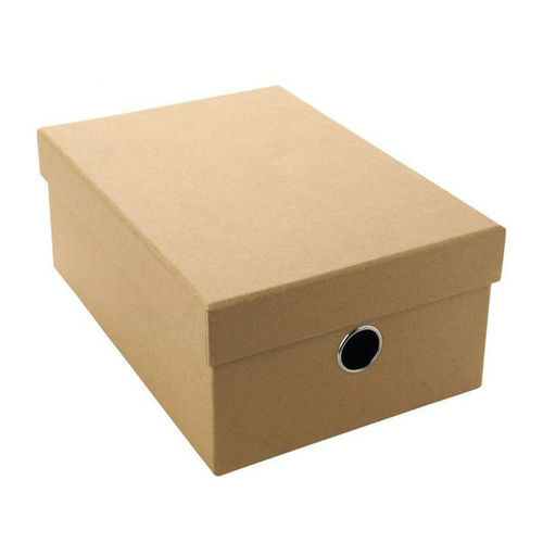 Rectangle Corrugated Paper Shoe Packaging Box, Color : Brown