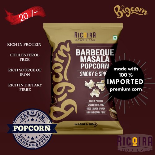 Ricoira Barbeque Masala Popcorn, Taste : Smoky Spicy